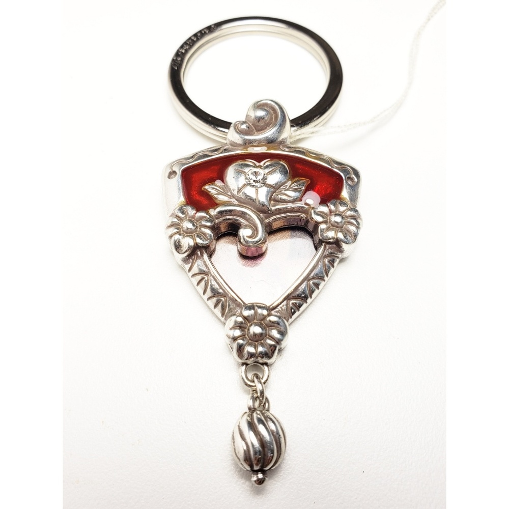 Brighton, Red, Silver, Crystal Photo Keychain